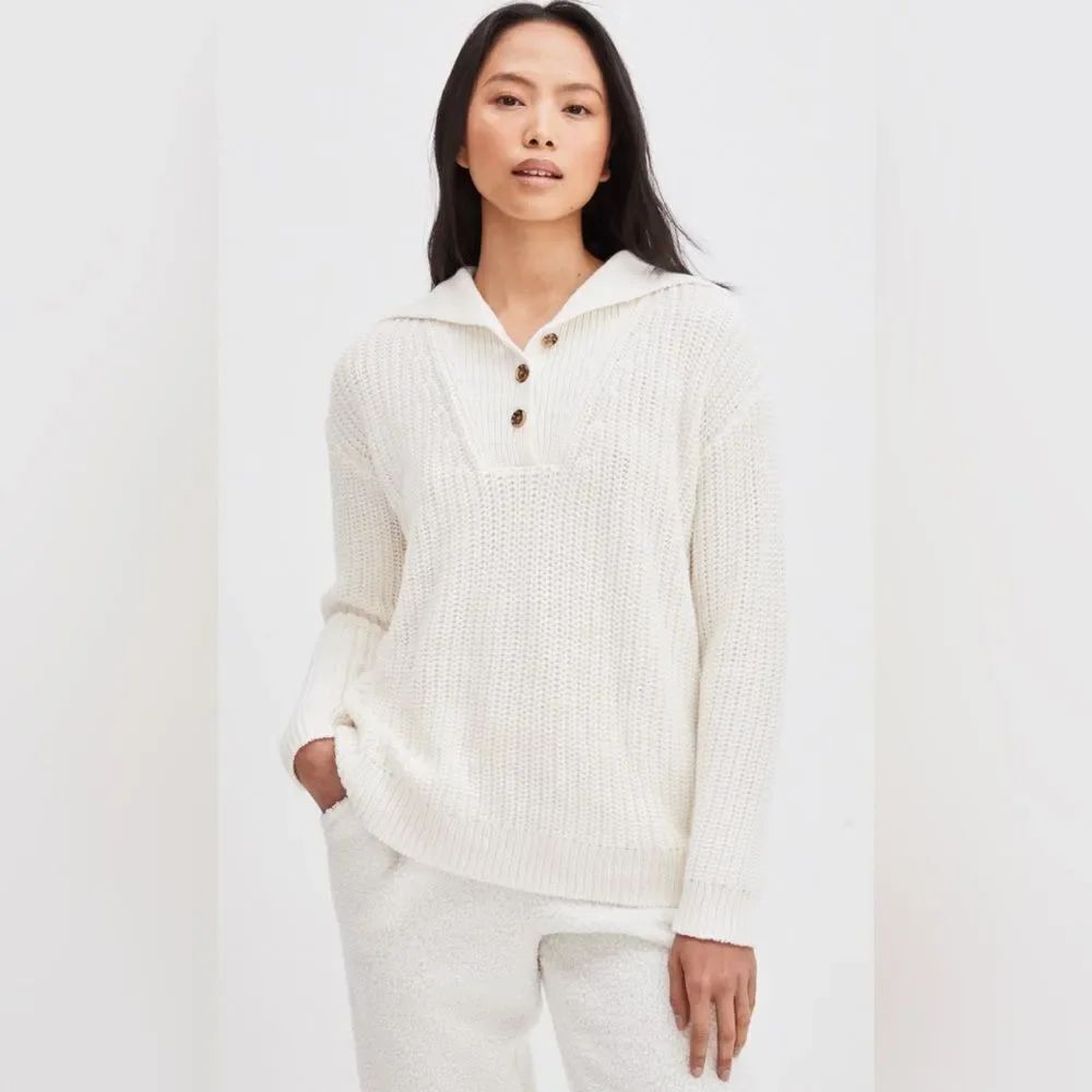 Haven Well Within Cream V-Neck Sweater